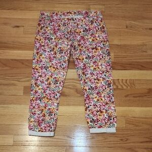Women's Floral Ankle Pants Size 1 (S/M)